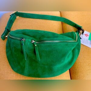 SOLD - MARLON - Green Suede Belt Bag - NWT